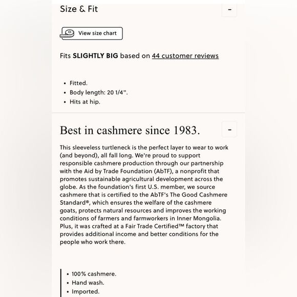 NWT J CREW Cashmere mockneck sweater shell in cream - Picture 5 of 8